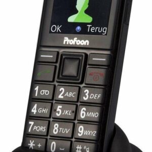 Fysic – Big Button GSM Mobiele Telefoon Voor Senioren – Zwart/antraciet