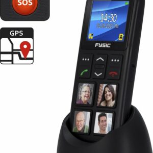 Fysic FM-50 GSM Met GPS En Fototoetsen – 4 Grote Fototoetsen – Zwart