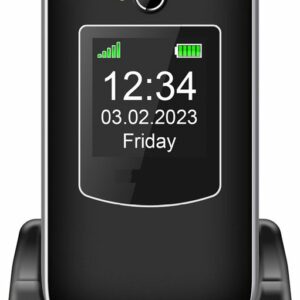 GSM SL645S Simlock Vrije Senioren Mobiele Telefoon | Eenvoudig Menu | 2,8”(7,11 Cm) Display | SOS Knop |
